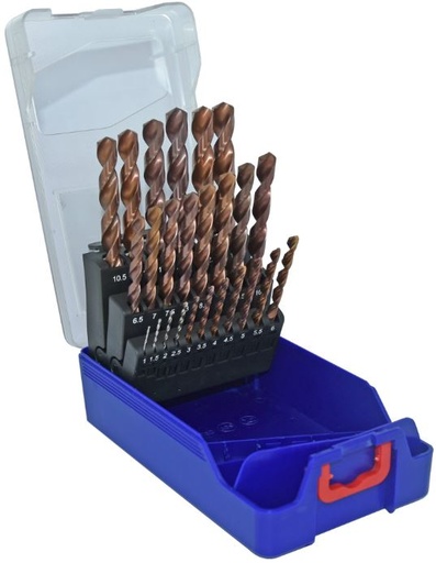 [11454170017] Metal drills set 1-13mm, FURIUS HSS, fully ground. FUSIO coated, 25pcs