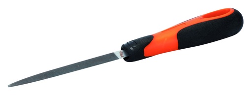 [1-170-10-3-2] Trijstūra vīle 10" 250mm, smalks rievojums, Ergo rokturis