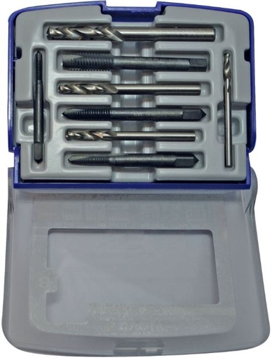 [11900170033] Keermestuskomplekt TF4, M4-M8 + HSS puurid. 8 osa "Half-box"