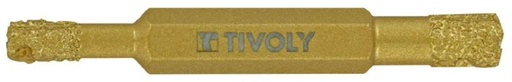 [12001920002] Deimantinis grąžtas plytelėms ir marmurui TIVOLY, su parafinu, "Heavy duty", Hex kotelis (Ø) 6/8 mm