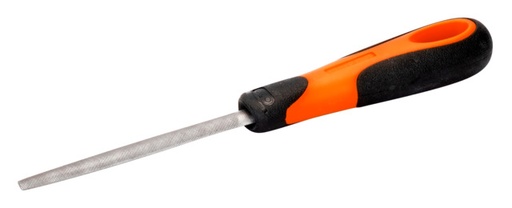 [1-210-06-3-2] Pusapaļa vīle 6" 150mm, smalks rievojums, Ergo rokturis