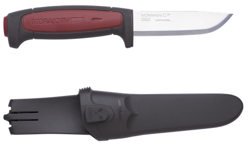 [12243] Peilis MORAKNIV® PRO C, anglinio plieno geležtė 91x2mm raudonas