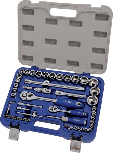 [129-58-4] Muciņu 4-32mm un uzgaļu komplekts 1/4" un 1/2" 58 gab