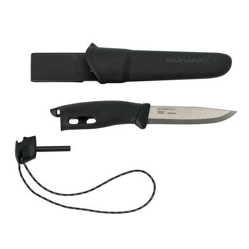[13567] Outdoor sports knife Companion spark (S), 104mm, black, with fire starter