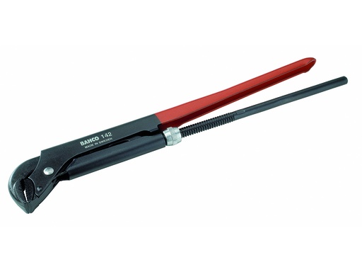 [142] Universalus raktas vamzdžiams. Bendras ilgis 4256mm. Max 65mm. 1 1/2" vamzdžiui. Oksiduotas, anktikorozinis padengimas,grūdintos siaurintos žiotys, neslystantys dantys.  Aukščiausia klasė