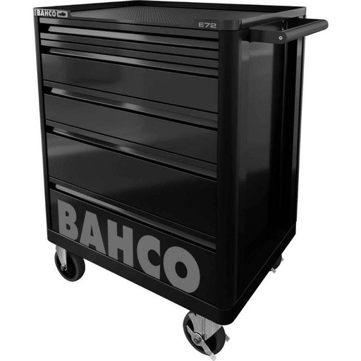 [1472K5BKFF2SD] Bahco instrumentu skapis E72, melns, 5 atvilktnes, 675x500x950, komplektā 145 instrumenti