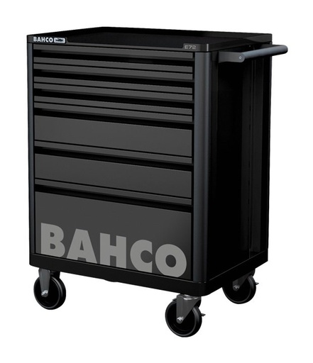 [1472K6BLACK] Įrankių vežimėlis Bahco E72, 6 stalčiai, 952x692x510mm, juodas