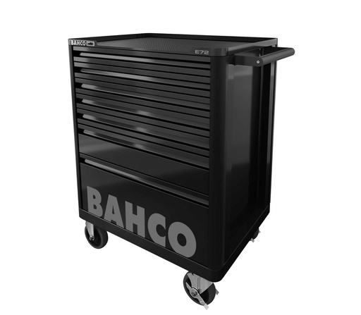 [1472K7BKFF21SD] Bahco instrumentu skapis E72, melns, 7 atvilktnes, 675x500x950, komplektā 417 instrumenti