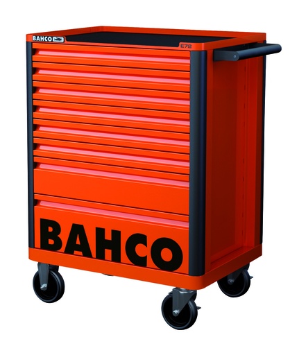 [1472K8RED] Įrankių vežimėlis Bahco E72, 8 stalčiai, 693x510x955mm raudonas