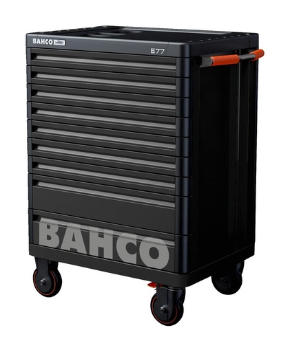 [1477K9BLACK] Ratastel tööriistakäru 9 sahtliga Premium E77 510x693x950mm, must
