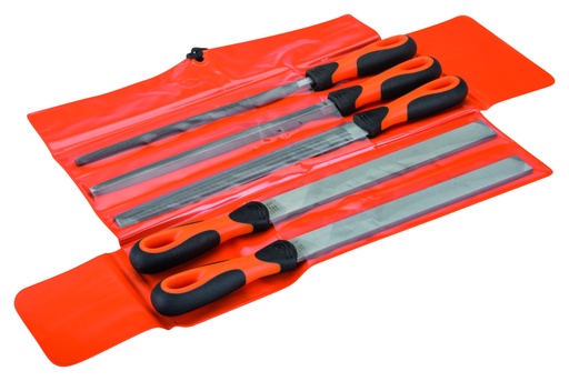 [1-478-10-1-2] Viilide kompl 10" 250mm jäme raie käepidemega 5 osa