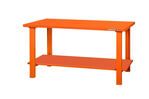 [1495WB18TSBT] Heavy duty workbench 1800mm with steel top and bottom tray orange