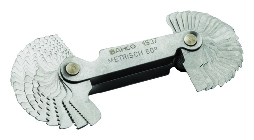 [1537] Screw pitch gauge Metric 60° 0,25-6mm and Whitworth 55° 4-62mm