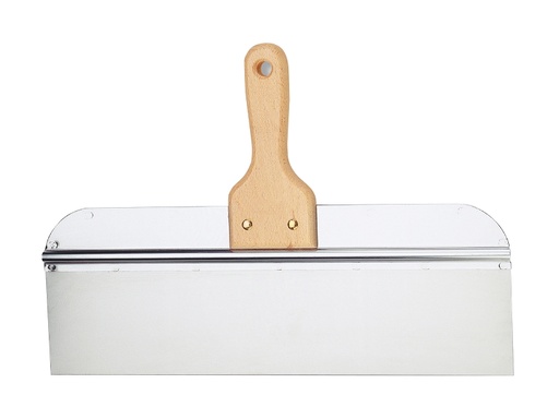 [219303500] Filling scrapper with wooden handle, Inox, 350mm