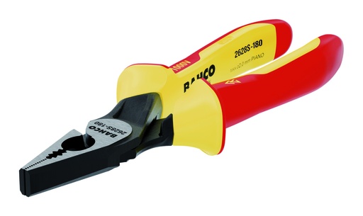 [2628_S-180] 1000V Kombinuotos replės 180mm, ypač kietai vielai, Bahco