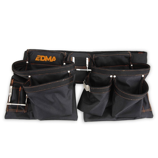 [280055] Tool belt with 12 pockets, 1 tape and 2 hammer holders