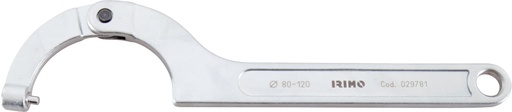 [29P-3550-2] Reguleeritav konksvõti 202mm max 35-50mm vahetatavate tihvtidega diam 4mm Irimo