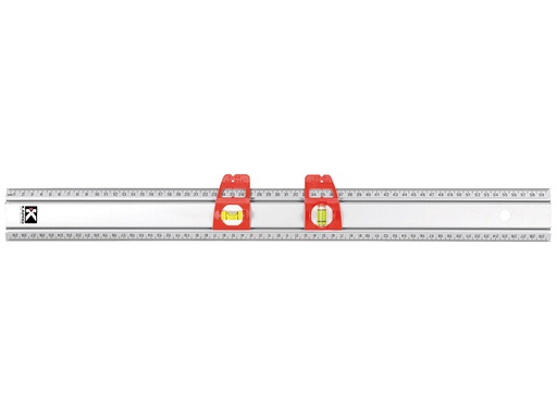 [314-03-120] Alumīnija lineāls ar 2 kustīgām kolbām 120cm Kapro
