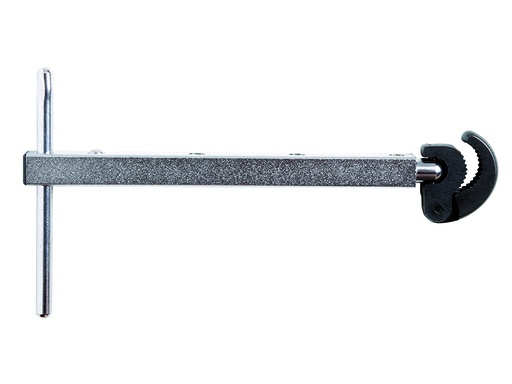 [363-32] Basin wrench with spring loaded jaws and flexible head for optimal accessibility in narrow spaces 10-32mm