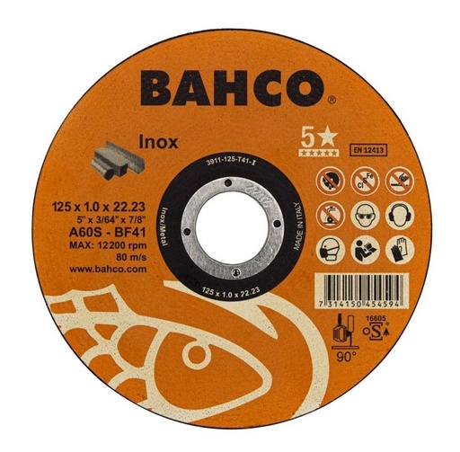 [3911-230-T41-I] Cutting disc A60S INOX T41 230x1.9x22.23mm