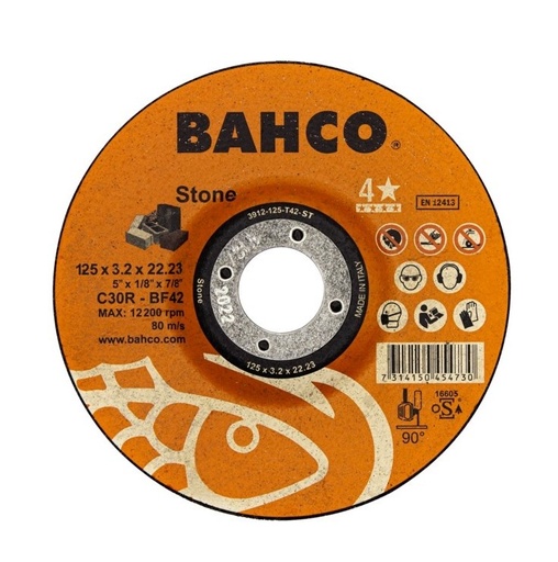 [3912-125-T42-ST] Cutting disc for stone C24R T42 125x3.2x22.23mm