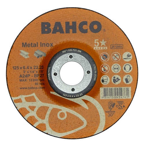 [3921-230-T27-IM] Grinding disc A30S INOX+Fe T42 230x6,4x22.23mm