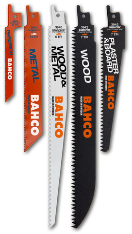 [3940-MIX-SET-10P] Reciprocating sawblades Sandflex bimetal set MIX  10 pcs for wood, plaster and metal