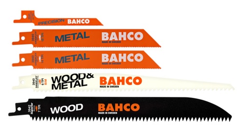 [3940-MIX-SET-5P] Reciprocating sawblades Sandflex bimetal set MIX  5 pcs for wood and metal