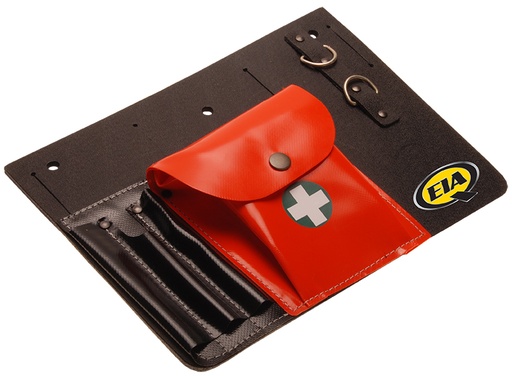 [4025] General purpose tool bag for chinsaw files, hanging and securing measuring tape, including pocket for first aid kit