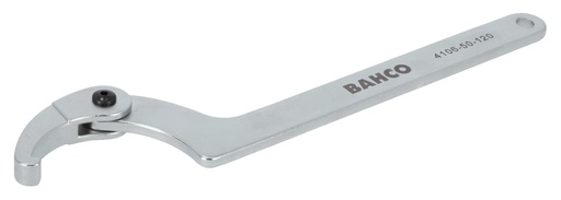 [4106-50-120] 50-120 mm Flexible Head Adjustable Hook Wrench with Chrome Finish 295 mm