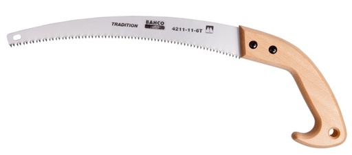 [4211-14-6T] Genėjimo pūklas, profesionalus. Lenkta geležtė, tvirta, patogi rankena. Grūdinti dantys. Geležtės ilgis 360 mm.