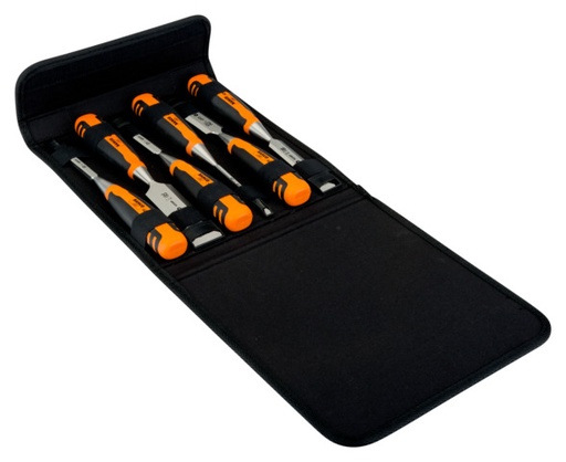 [424P-S6-PP] Chisel set 424P 6-32mm 6pcs in textile bag