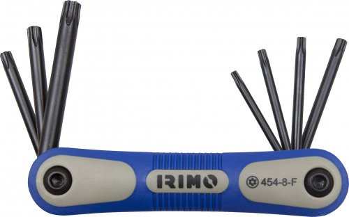 [454-8-F] Tamper proof TORX key set 8pcs TR9-TR40 Irimo