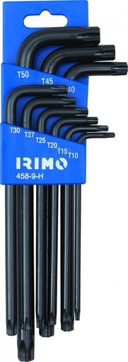 [458-9-H] Irimo TORX L-atslēgu komplekts 9 gab., T10 - T50