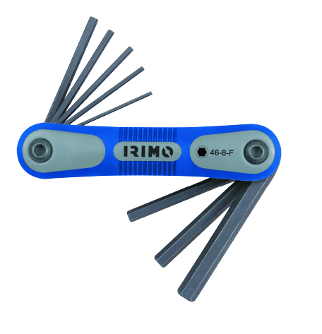 [46-8-F] Hexagon keys set in folder 1,5-8mm 8 pcs Irimo