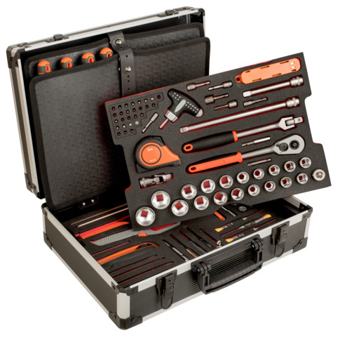 [4750ALC01FF1] General toolkit Bahco 145pcs, in aluminum case