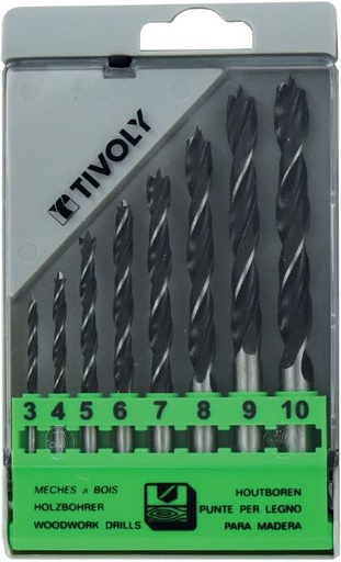 [50800370005] Koka urbju komplekts TIVOLY, 3-10mm, 8 daļas