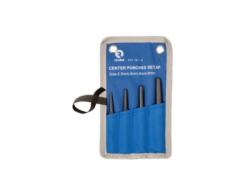 [511-92-4] Center punches set  2,5, 4, 5, 6, 8mm 5pcs Irimo