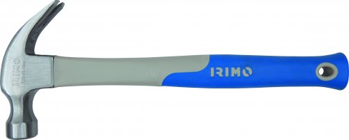 [520-43-2] Curved claw hammer with fibreglass handle 450gr Irimo