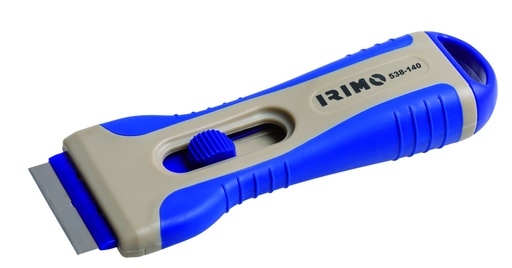 [538-140-1] Glass scraper with interchangeable blades, 5 blades included, Irimo