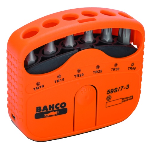 [59S/7-3] Otsakute kmpl 7 osa TR10-40 + magnetiga otsakuhoidja