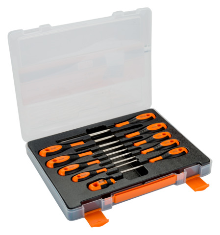 [605-10-PC-AU] Kruvikeerajate komplekt Bahco 10 osa SL, PH, Robertson