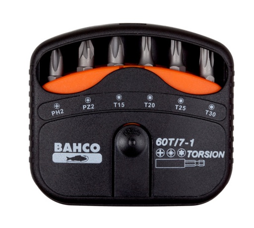 [60T/7-1] Otsakute kmpl 7 osa TORSION PH2,PZ2,T15/20/25/30