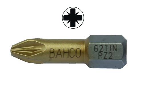 [62TIN/PZ1] Bits TIN Torsion PZ1 25mm 10pcs