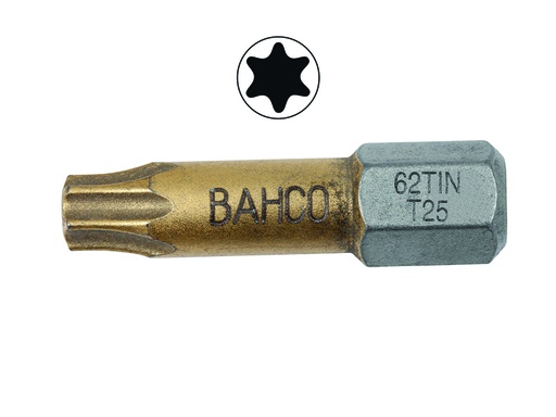 [62TIN/T15] Bit T15 25mm 1/4¨dr tin