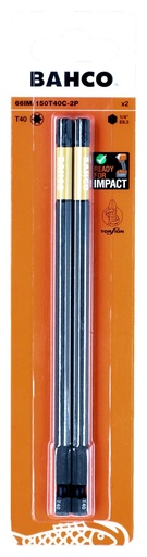 [66IM/150T40C-2P] Uzgaļi 66IM T40 150mm Impact, 2 gab.
