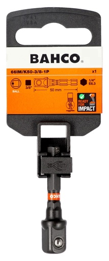 [66IM/K50-3/8-1P] Adapter 3/8" 66IM 50mm Impact, 1tk