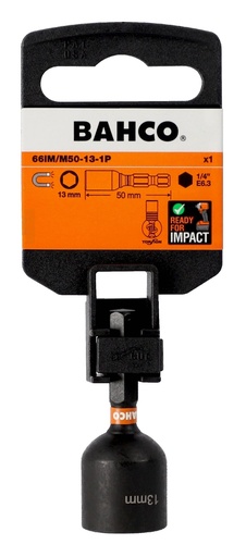 [66IM/M50-13-1P] Magnetic Nut Driver, Impact, 13mm