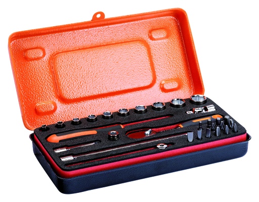 [6729MHP] 1/4 socket set with bits