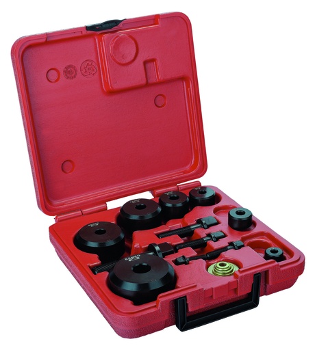 [69079019P] Srieginių skyliamušių riininys 7 vnt. 16-63mm Bahco. Iki 2mm skardoje ir 1,2mm nerūdijančiame pliene